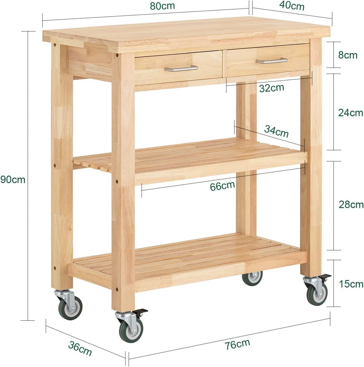 Servierwagen: SoBuy Servierwagen 80x40x90cm – Neu und originalverpackt aus Bottighofen von zaap 3
