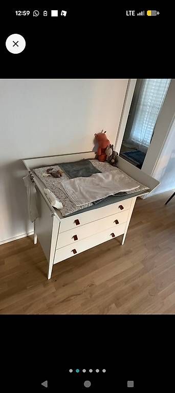 Fasciatoi & Accessori: Leander Linea Wickelkommode Weiss mit Wickelaufsatz – Usato da Uster venduto da Freddy810 1