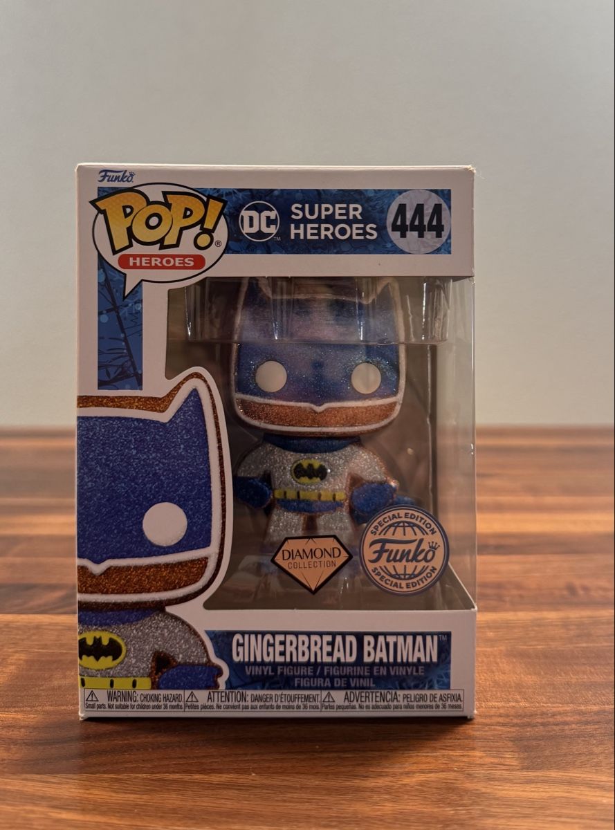 Funko Statuette: Funk Pop! Gingerbread Batman #444 – Nuovo e nell'imballaggio originale da Meggen venduto da damu14