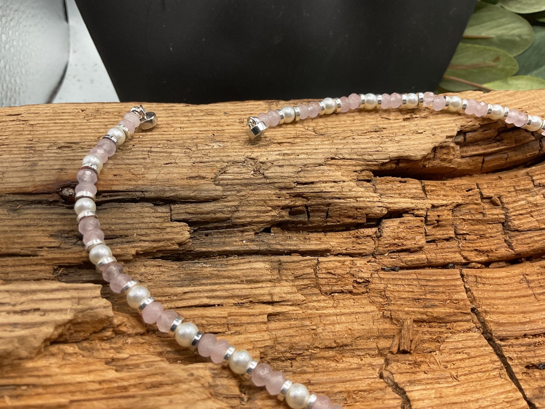 Catenine: Collier Rosenquarz und Perlen, 42cm – Nuovo (secondo la descrizione) da luzern venduto da Alpendorf1 1