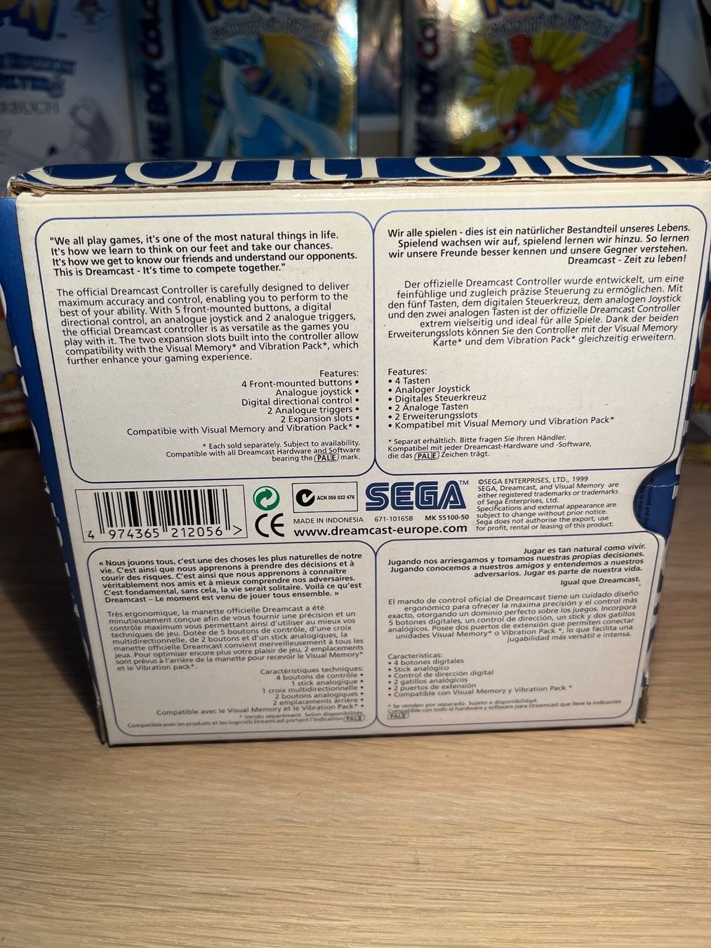 Sony Controller: Sega Dreamcast Controller mit OVP CIB Original 1999 – Gebraucht aus St. Gallen von  5