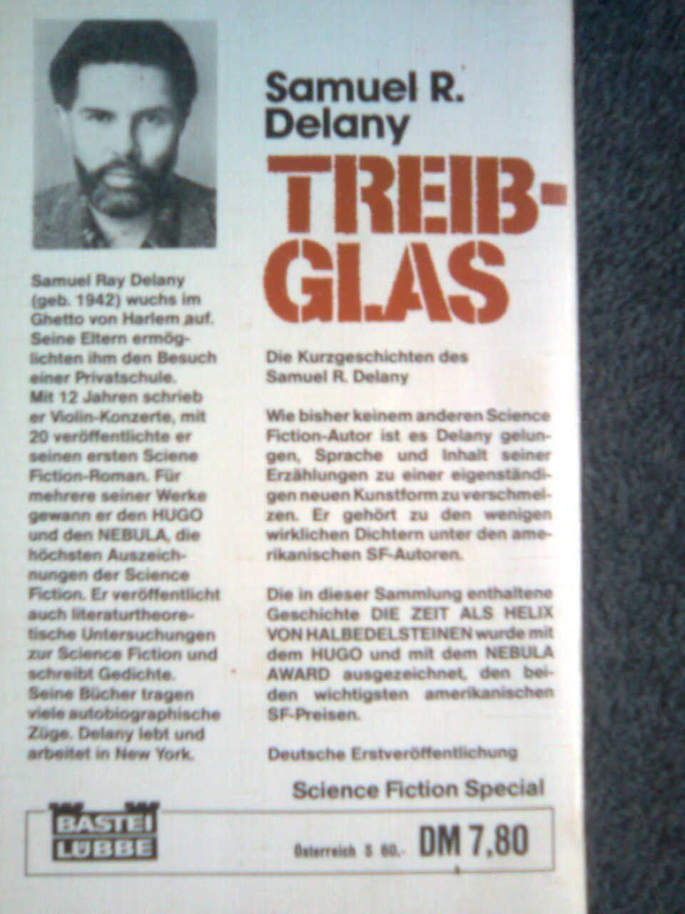 Libri: Samuel R  Delany Treibglas – Usato da Basel venduto da Alacant 2