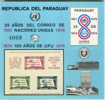 Block "Weltpostverein". Paraguay