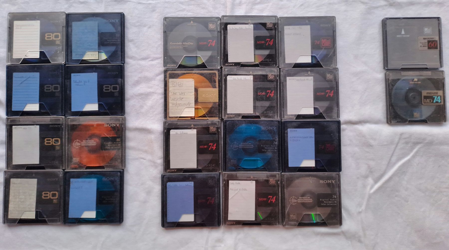 Minidisques: 22 MiniDisc bespielt – D'occasion à Luzern par rekalu