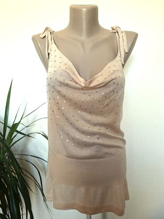 Magnifique Top rose poudré -KOOKAI– sequins- Taille S