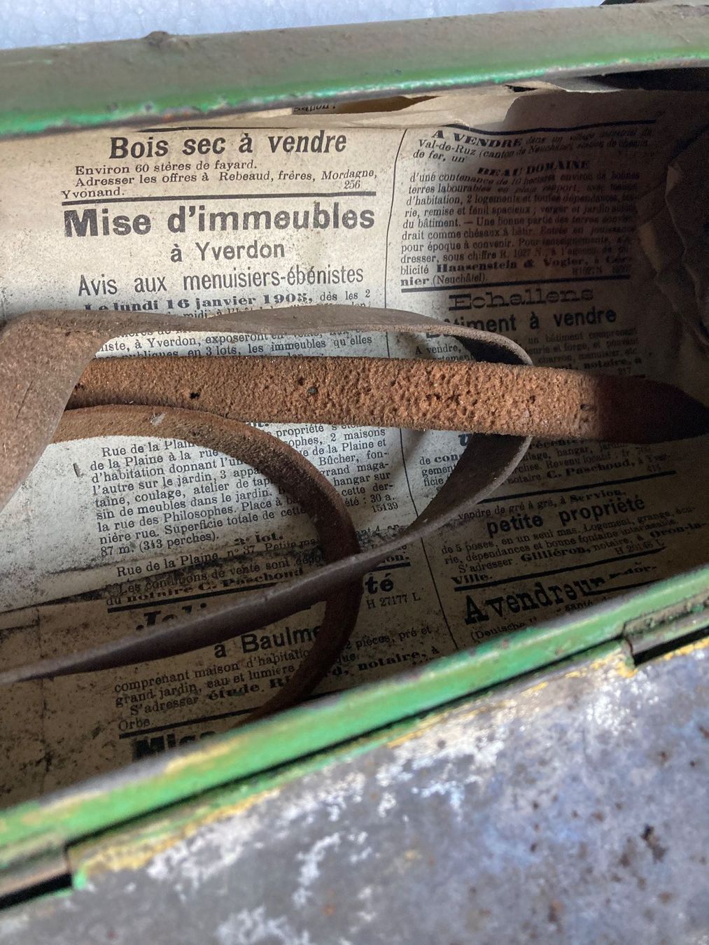 Barattoli: Herbier boite Blechdose Herbarium antik – Usato da St-Cierges venduto da LeRegain 2