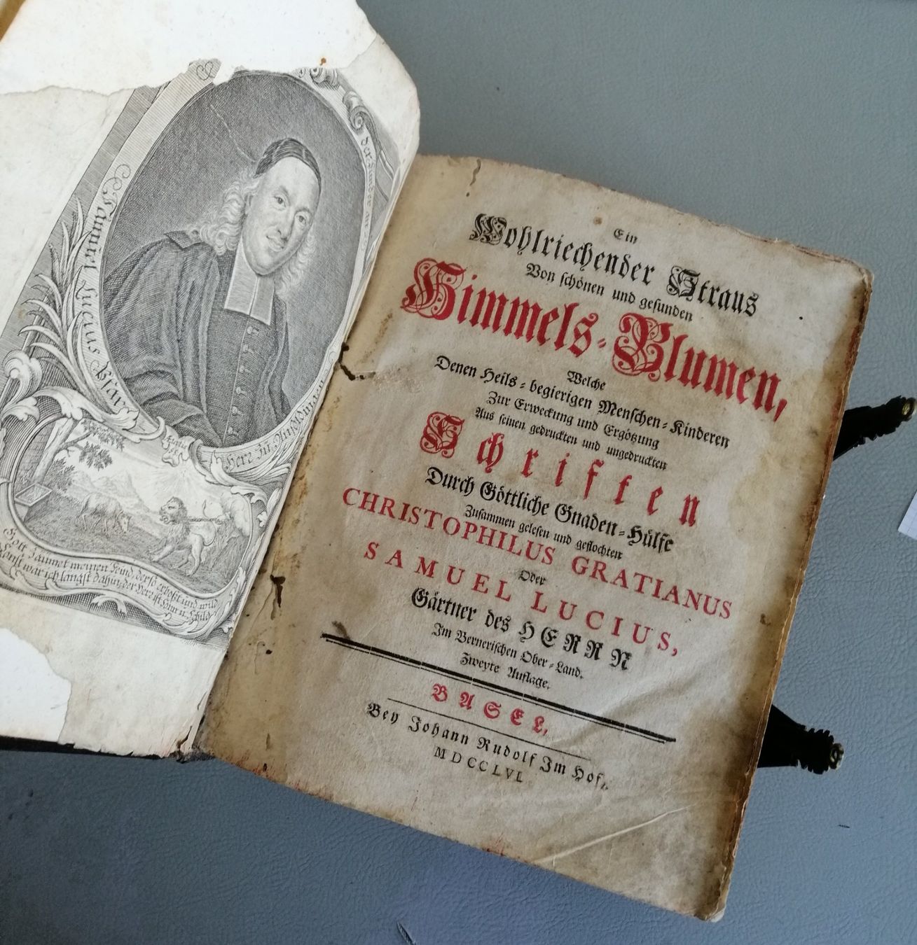 Libri: Antikes Buch "Himmels-Blumen" von 1756 Basel – Usato da Mörschwil venduto da Erwin8242