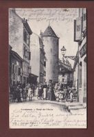 LAUSANNE - Rue de la Tour - Animation - 1902
