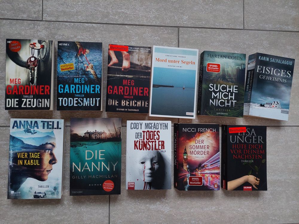 Bücherpaket - 11 spannende Thriller Romane 1