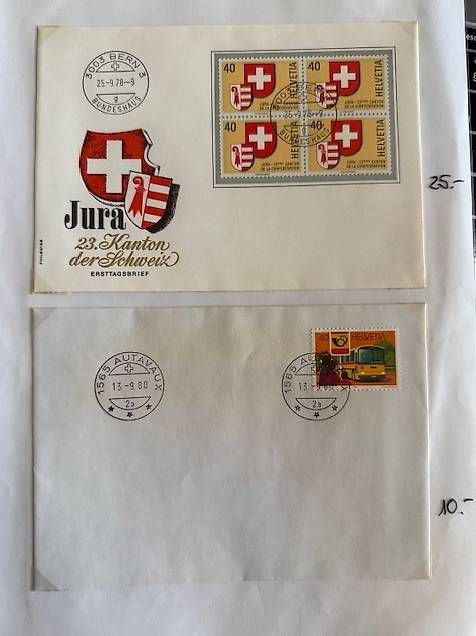 Tutti i francobolli: Collection timbres CH + intern. Pro Patria, Pro Juvent, FDC – Usato da Cheyres venduto da fra_s5v7 2