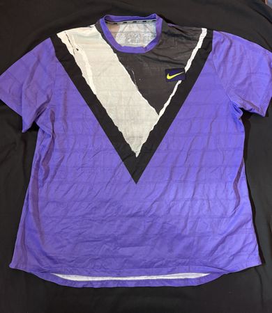 Nike Tennisshirt Dri-FIT Lila/Schwarz, XXL