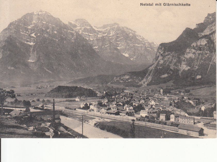 Cartoline postali: Netstal ca. 1920 – Usato da Bürglen TG venduto da StampGraf
