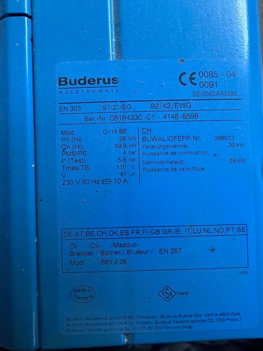 Buderus Heizgeräte: Buderus Ölheizung – Gebraucht aus Plasselb von MatthD 2