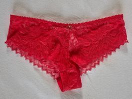 Spitzen Unterwäsche: Slip / Panties in Rot, Gr. S