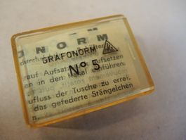 Grafonorm Tuschefüller Nr. 5  OVP Schablonenfeder Trichter