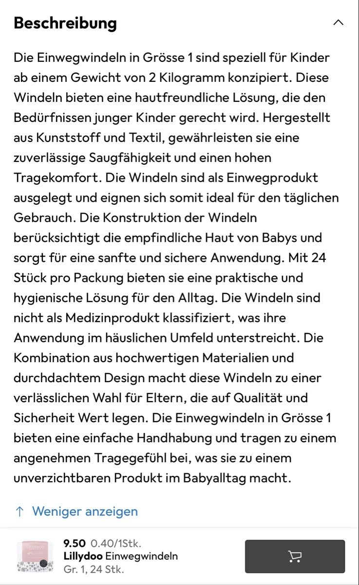 Lillydoo Secchi per pannolini & Pannolini: Lillydoo Einwegwindeln Gr.1  – Nuovo e nell'imballaggio originale da Busswil BE venduto da Marc991 1