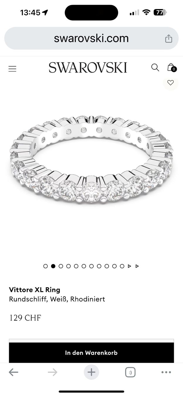 Swarovski Anelli: Swarovski Ring Neu – Nuovo e nell'imballaggio originale da Vezia venduto da sidu03 4