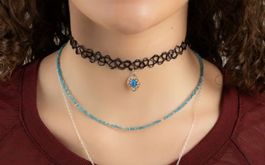 CHOKER / Halsband mit OPAL Silber 925  Neu & Ovp!