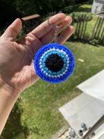 Evil Eye Schlüsselanhänger - handgefertigt