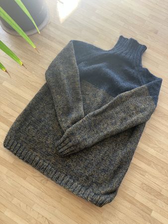 selbstgestrickter Wollpulli, Merino-Mohair