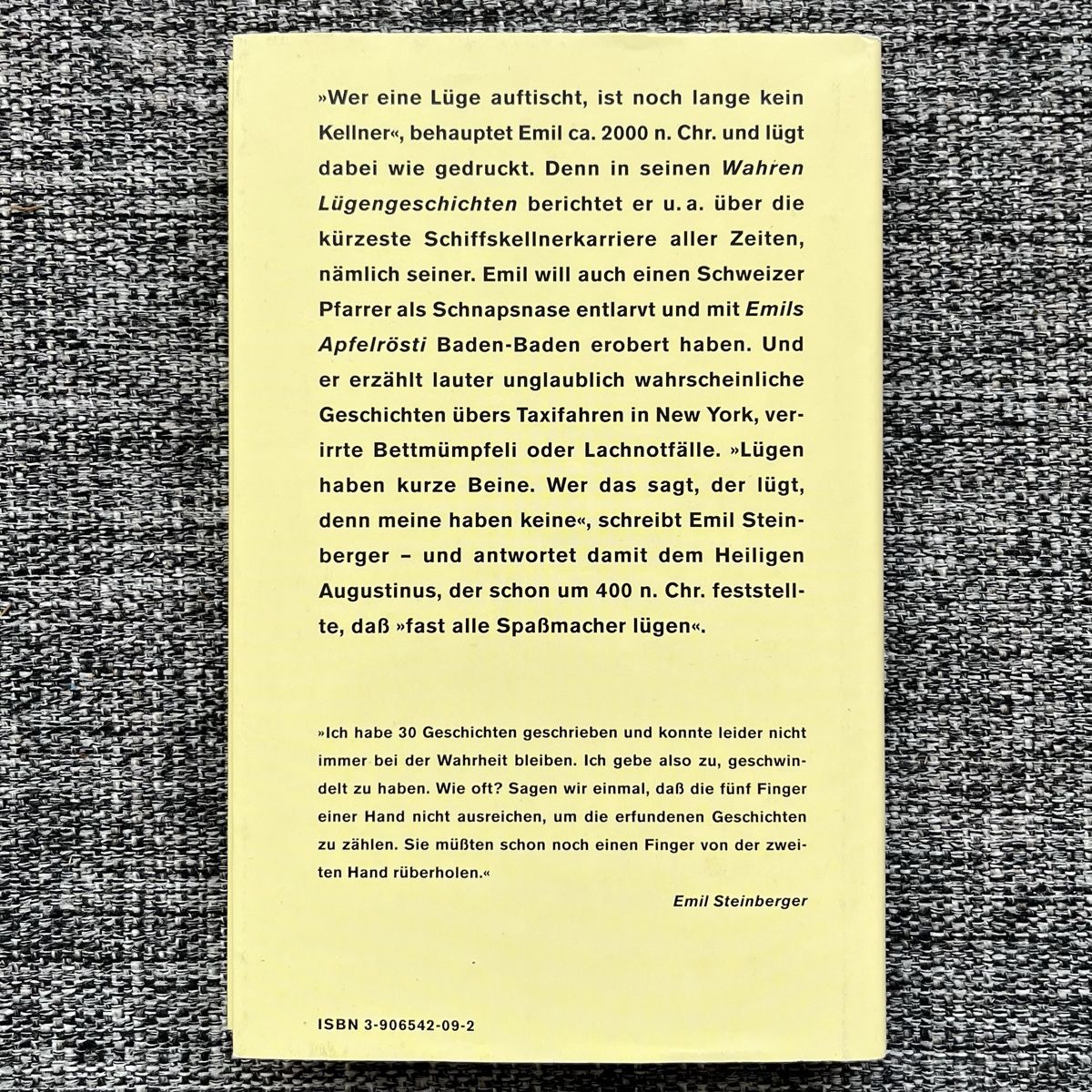 Libri: Emil Steinberger Wahre Lügengeschichten – Usato da Schwyz venduto da rs-trend 1