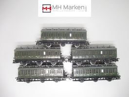 Märklin 5-tlg Oldtimer Personenwagenset 3-Achser o.OVP AC H0