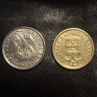 2 portugiesischen Münzen, 1980,1989