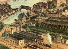 Zürich  ZH  -  -  Ur-Bahnhof  1847 - 1871  -   REPROD.  1985
