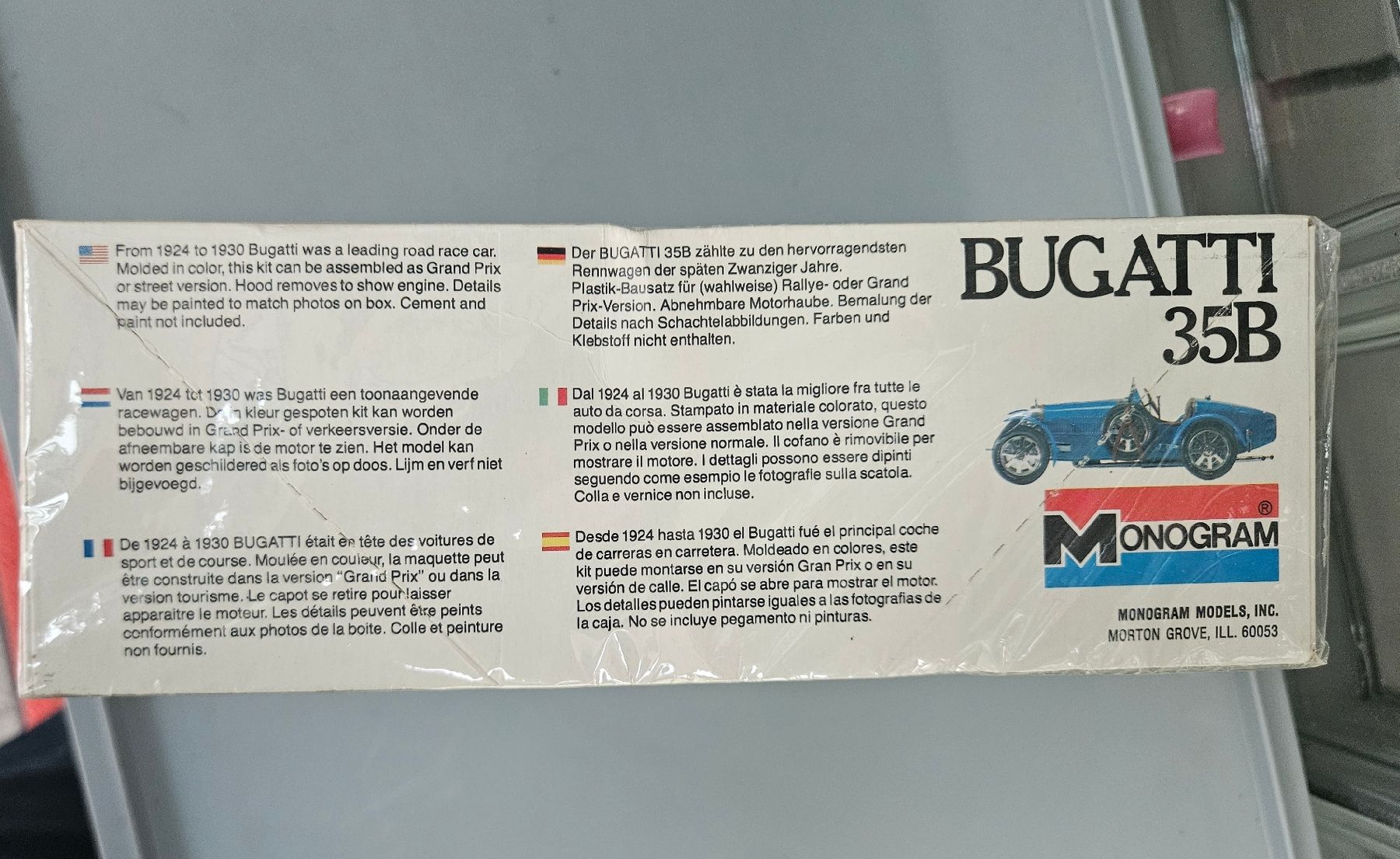 Bugatti Modellini d'auto: Maquette Bugatti 35B Monogram échelle 1/24 – Nuovo e nell'imballaggio originale da Aigle venduto da Vintage66 3