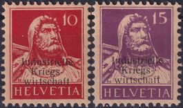 Industrielle Kriegswirtschaft: Nr.4+5 ungebraucht, Kat: 50.-