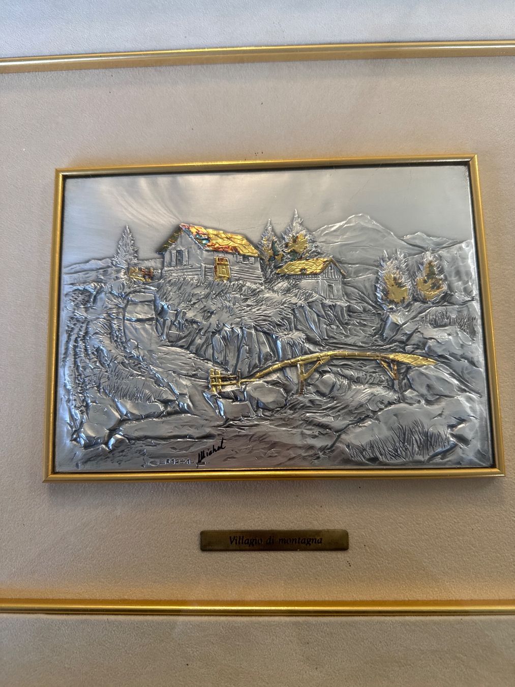 Cornici: Italienischer Handwerksrahmen aus echt 925 Silber & 23K Gold – Usato da Pratteln venduto da Cartonsducoeur_bl 1