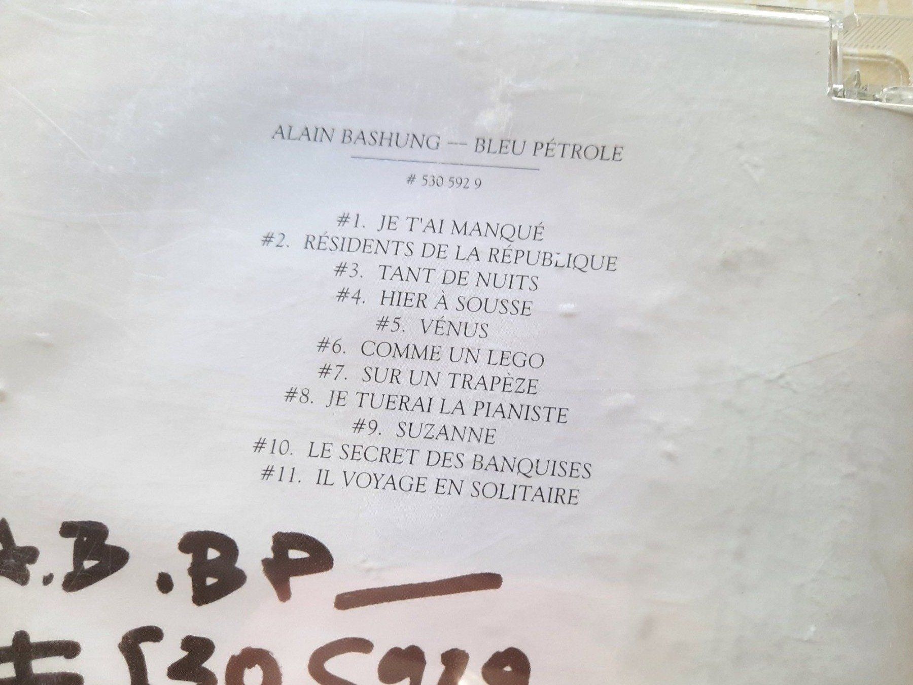 CDs: Cd Bashung - Bleu pétrole – D'occasion à Pully par bro_n52j 2