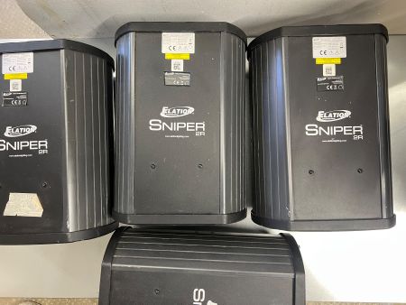 Lot de 4 projecteurs motorisés Elation Sniper 2R – Éclairage