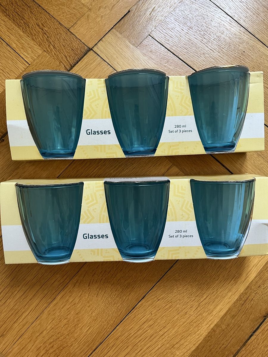 Coop Bicchieri: Lot de 9 verres bleus - Coop – Nuovo e nell'imballaggio originale da Neuchâtel venduto da jeromecurty 1
