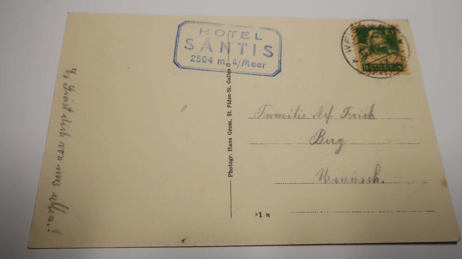 Cartes postales: Gasthaus und Observatorium Säntis 1926 – D'occasion à Cormoret par Pascalll2001 2