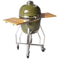 Keramik-Holzkohlegrill Grillegg DELUXE mit Chromstahlgestell
