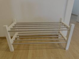 IKEA TJUSIG Schuhregal, weiss, 79×32×37 cm