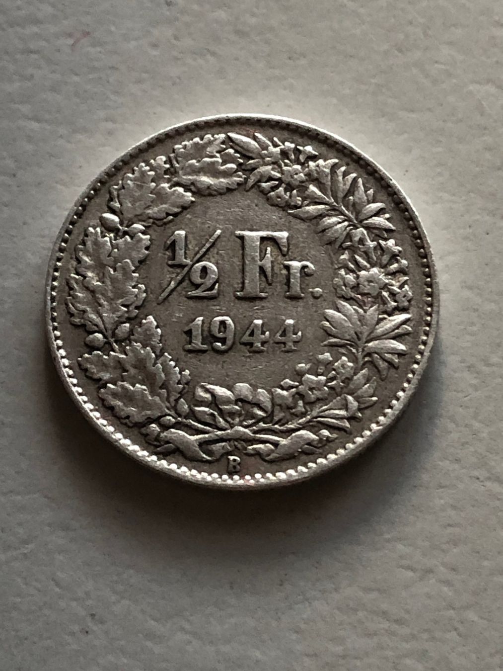 Alle Münzen: 50 Rp. 1944 – Gebraucht aus Schötz von Odpa
