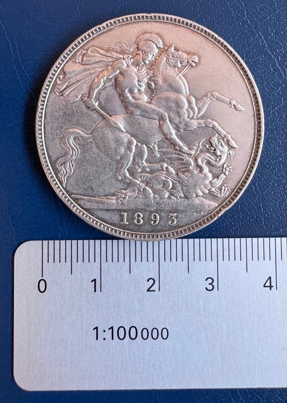 Alle Münzen: U.K. 1 Krone 1893 Victoria Silber – Gebraucht aus Ebikon von Dmasterx 4
