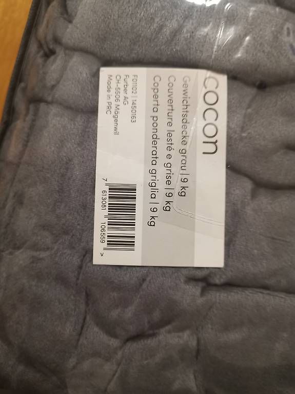 Decken: Gewichtsdecke Cocon 9kg – Gebraucht aus Aarau von JohnyTrash 1