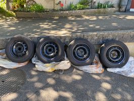 4x Stahlfelgen R14 zu  Peugeot 206