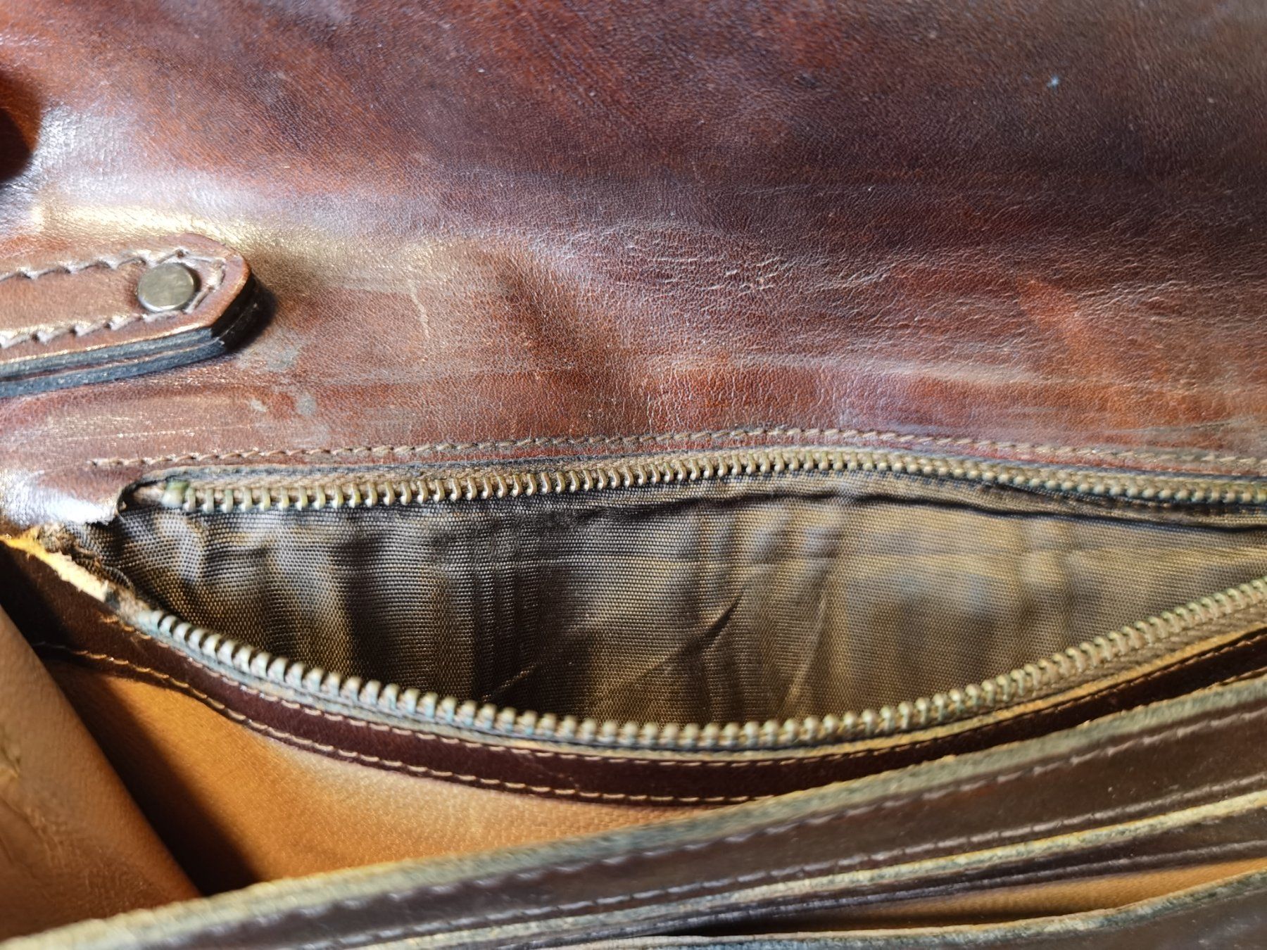 Borse: Vintage Herren Leder Handtasche – Usato da Reinach BL venduto da Coin-Vintage 8