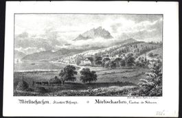 Merlischachen Lithographie 1837
