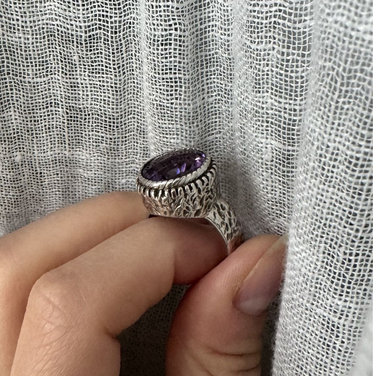 Anelli: purple amethyst silver ring – Nuovo (secondo la descrizione) da Rütihof venduto da mya_we 2