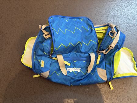 Ergobag Sporttasche blau neongelb