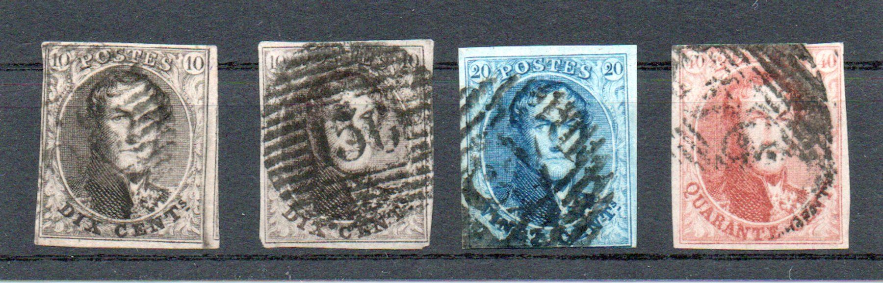 Tous les timbres: Belgien 4 Anfangswerte o – D'occasion à Ebikon par bowito