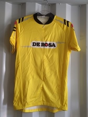 Maillot de cyclisme De Rosa jaune, vintage