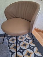 Girsberger Stuhl, Biala, Farbe schlamm, drehbar, Leder