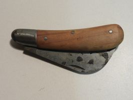 Sackmesser Holzgriff Messer  sollte gereinigt werden  11 cm