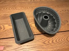 2x Silikon Backformen Gugelhopf + Kastenform